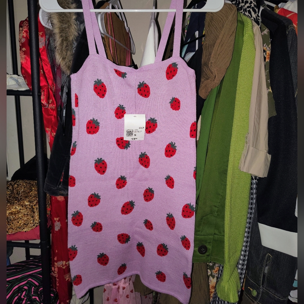 Strawberry Knit Dress